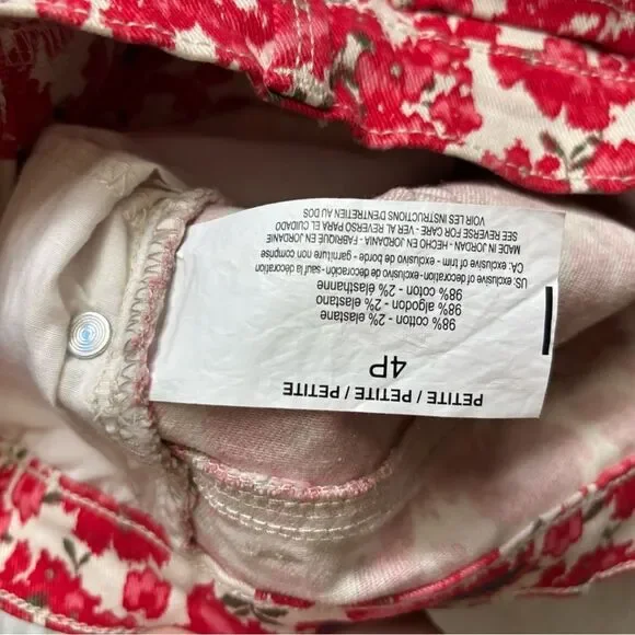 Gloria Vanderbilt Floral Jean Shorts Amanda Heritage Fit Bermuda Classic Rise 4P - Picture 10 of 10